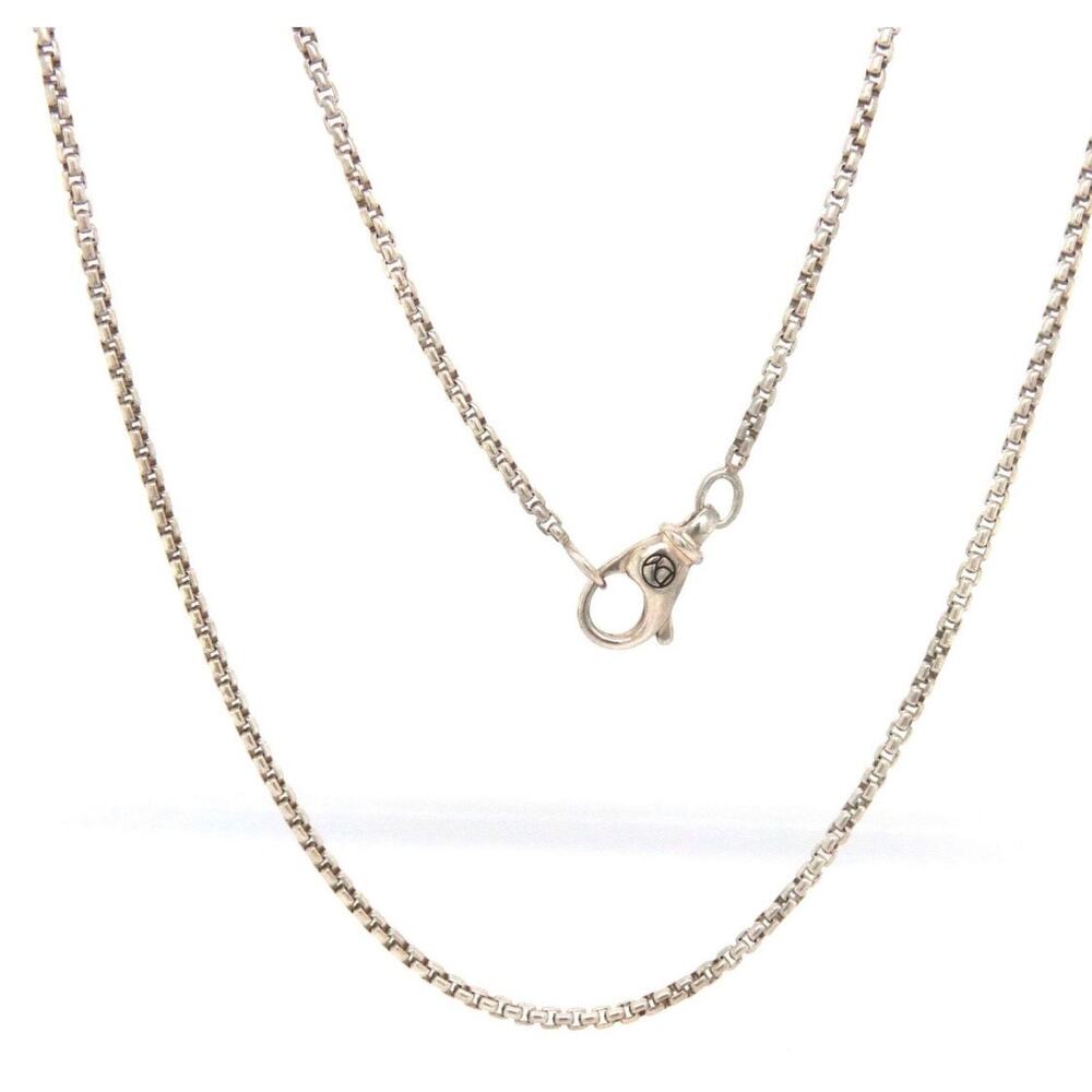David Yurman box chain necklace in 925 Sterling Silver - 22-inch